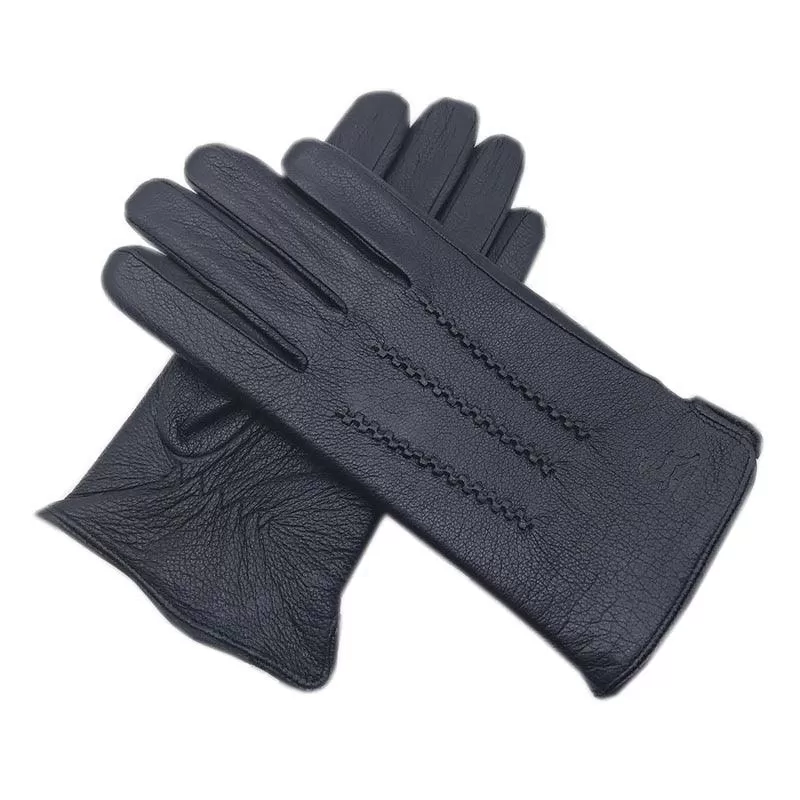 Wool Lined Fashion Leather Gloves