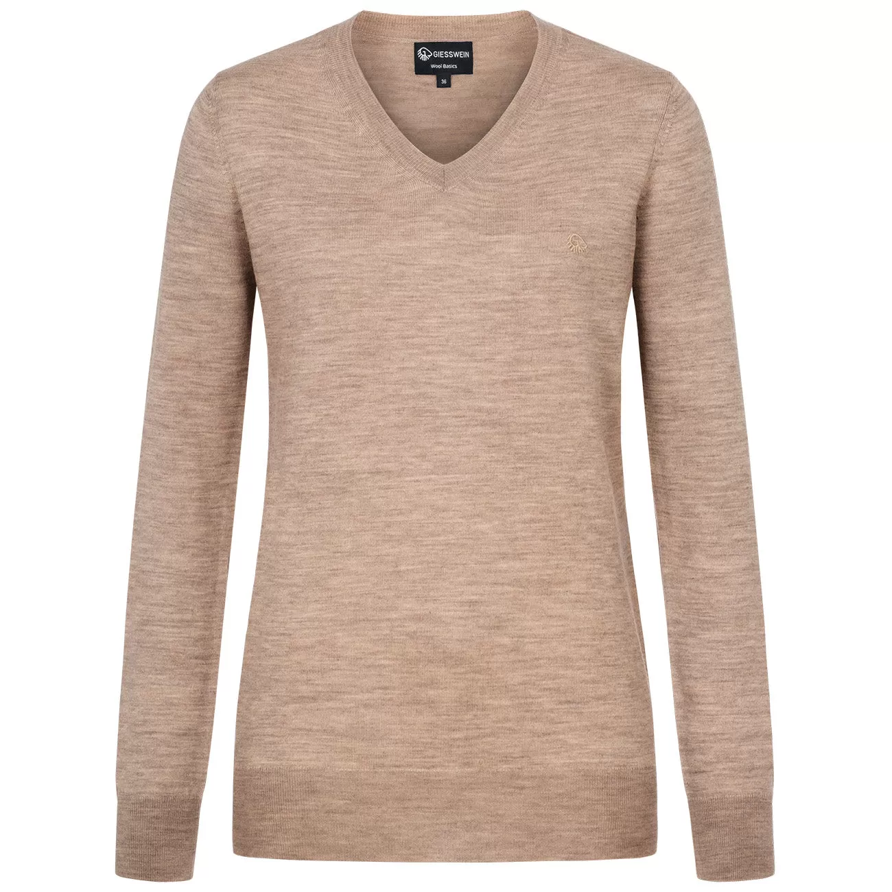 Wool Pullover Light V Neck Women