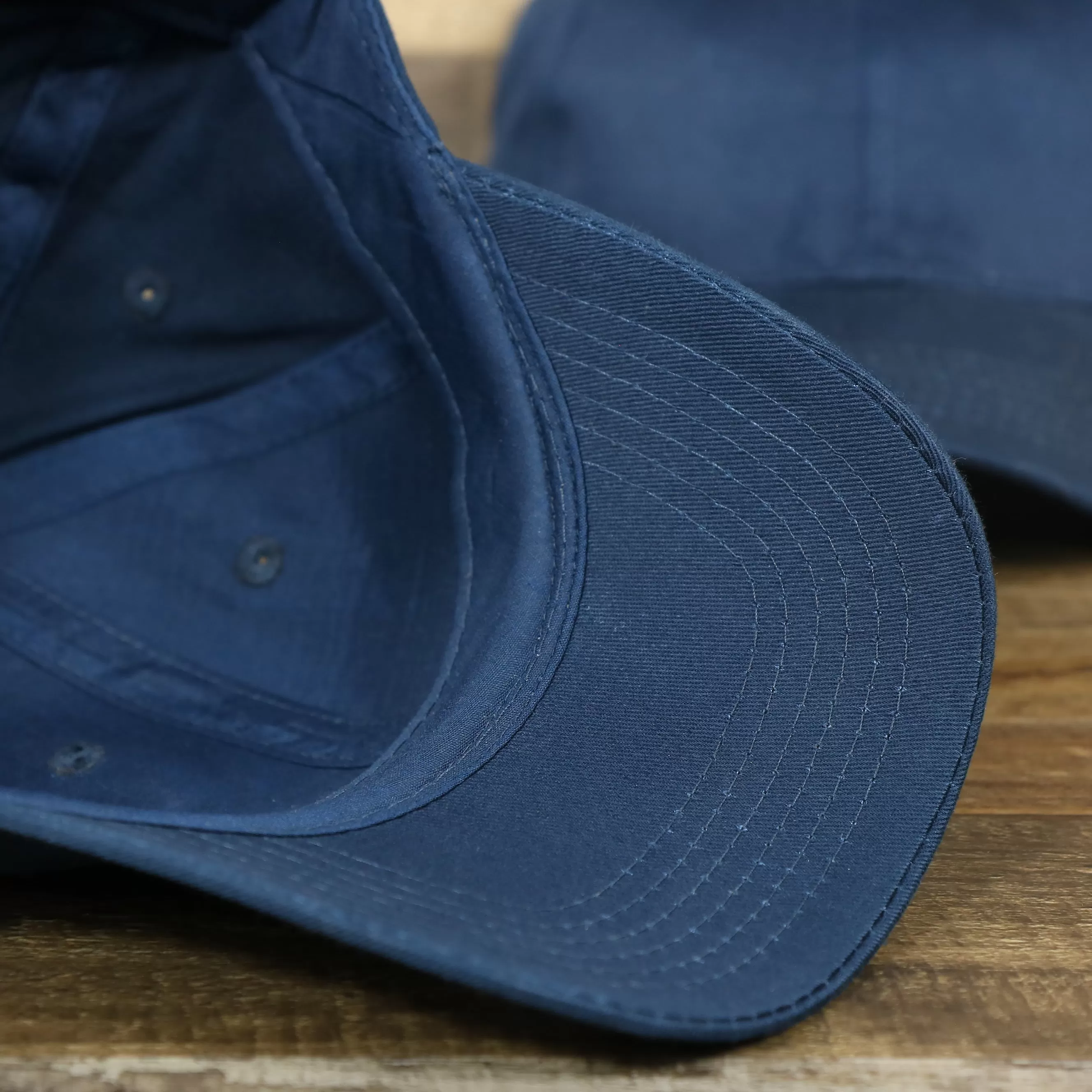 Youth Navy Blue Flat Brim Blank Baseball Hat | Kid’s Dark Blue Dad Hat