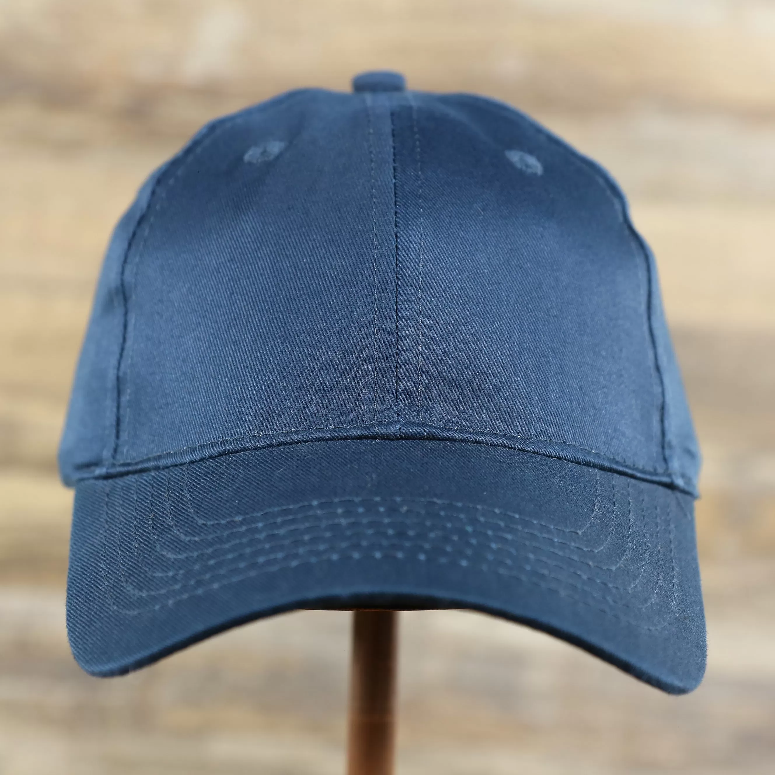 Youth Navy Blue Flat Brim Blank Baseball Hat | Kid’s Dark Blue Dad Hat