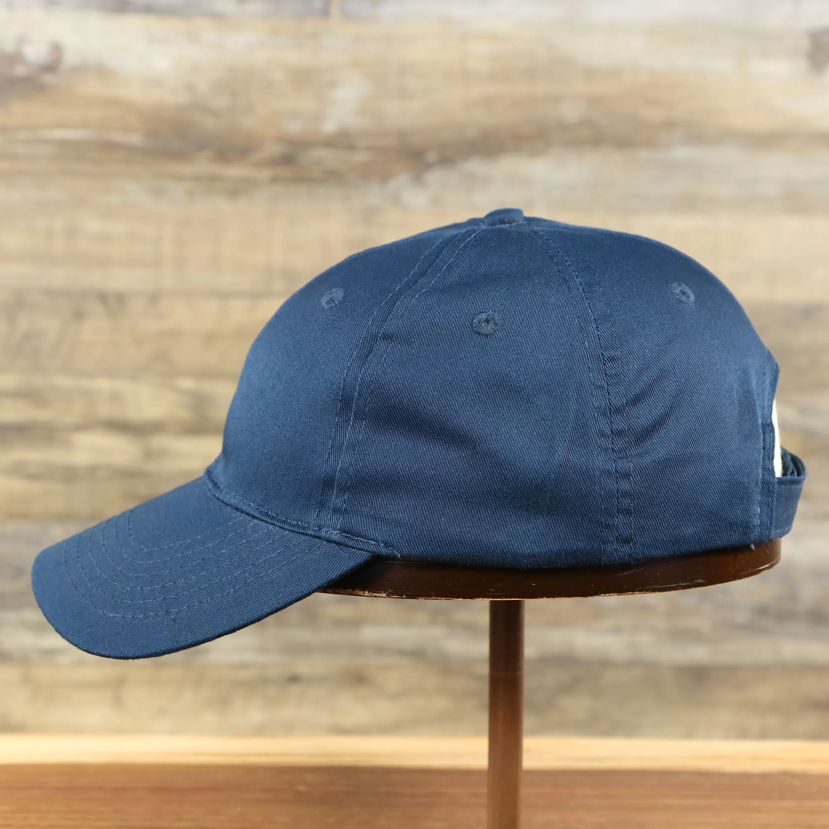 Youth Navy Blue Flat Brim Blank Baseball Hat | Kid’s Dark Blue Dad Hat