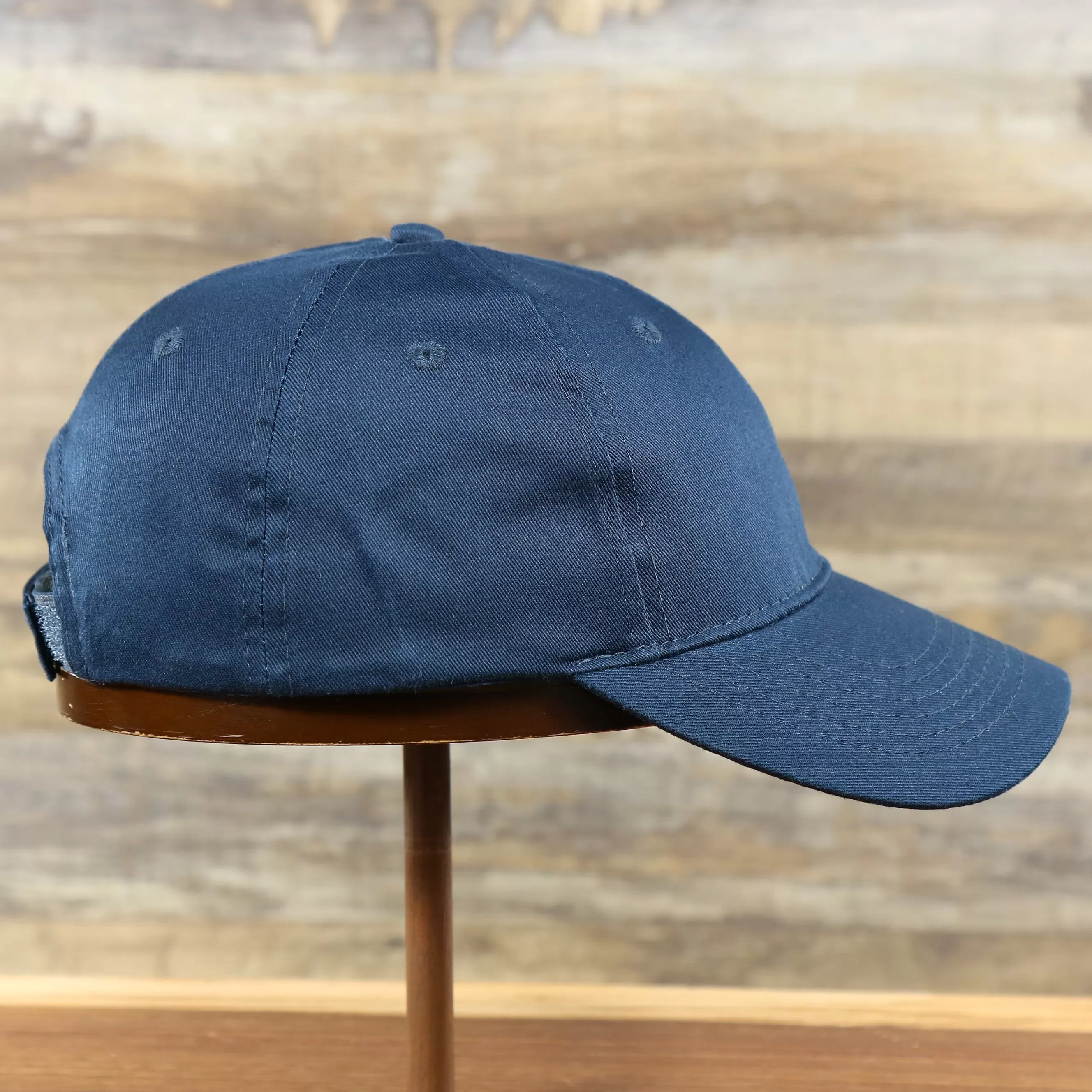 Youth Navy Blue Flat Brim Blank Baseball Hat | Kid’s Dark Blue Dad Hat