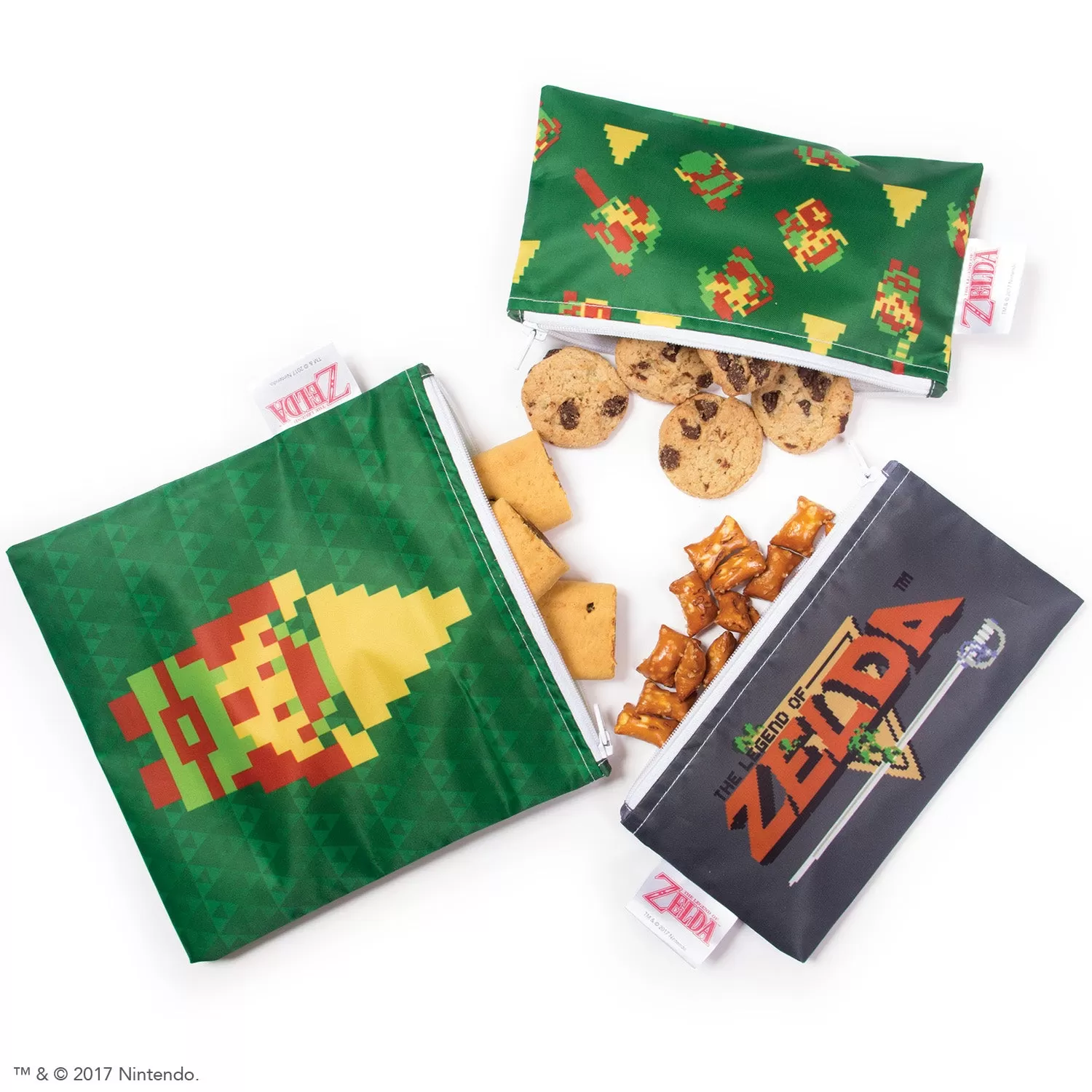 Zelda Reusable Snack Bags 3-Pack